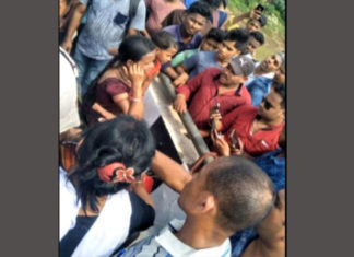 କାଠ ଯୋଡି ବ୍ରିଜ୍ ତଳକୁ ଡେଇଁଲେ ଯୁବକ