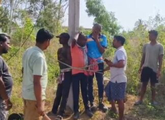 ବିଦ୍ୟୁତ କର୍ମଚାରୀଙ୍କୁ ଖୁଣ୍ଟରେ ବାନ୍ଧିଲେ ଗ୍ରାମବାସୀ
